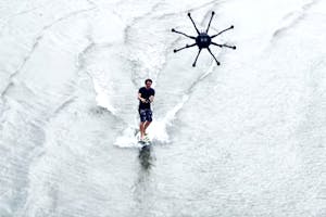 Dronesurfing: New Action Sport