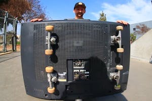 Skating on a Flatscreen TV