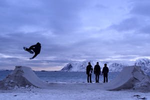 Skateboarding on Frozen Sand