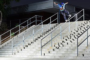 First Try 21-Stair Nosegrind