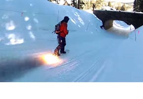 Rocket Powered Snowboard