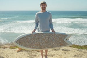 A Surfboard Made From 10,000 Cigarettes