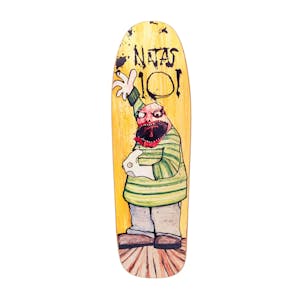 101 Heritage Natas Sock Puppet Slick 9.65” Skateboard Deck - Yellow