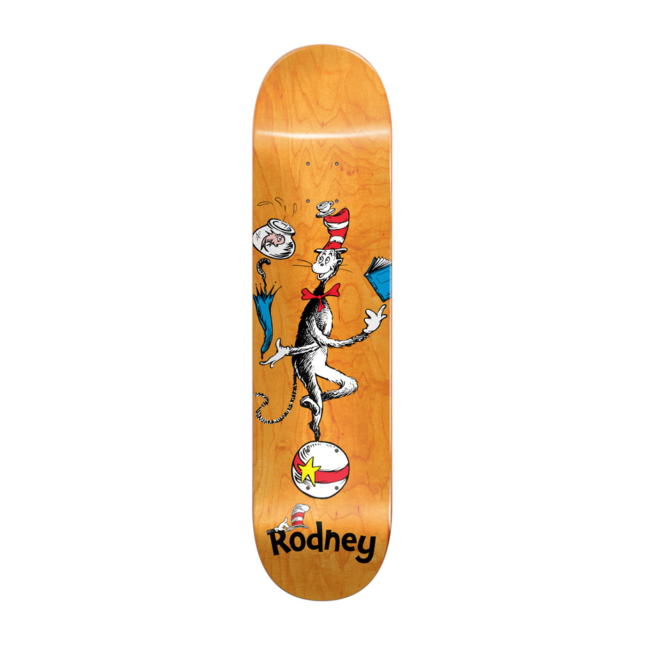 Almost Skateboards Rodney Mullen Dr Seuss Cat Ball 7.875inch Skateboard Deck