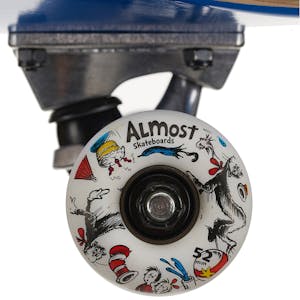 Almost x Dr. Seuss Cat Face 7.875” Complete Skateboard - Blue