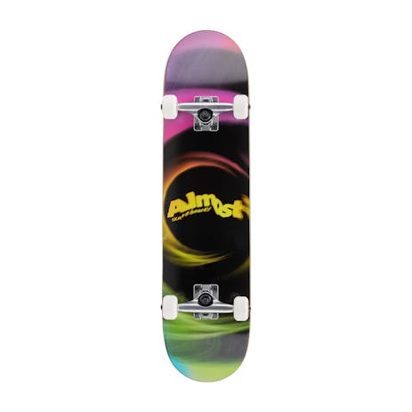 Almost Smear Resin 7.75” Complete Skateboard - Magenta/Green