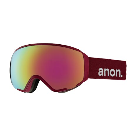 anon. Wm1 Women’s Snowboard Goggle - Merlot / Pink Cobalt + Bonus Lens