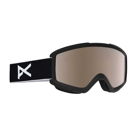 anon. Helix 2.0 Snowboard Goggle - Black/Silver Amber + Bonus Lens