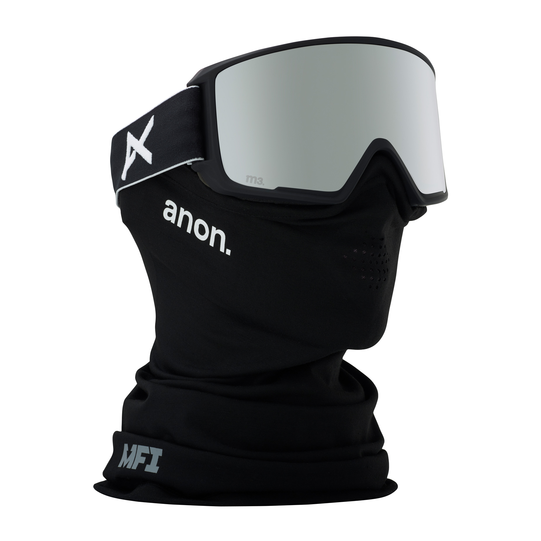 anon. M3 MFI Snowboard Goggle 2018 - Black / SONAR Silver (Asian