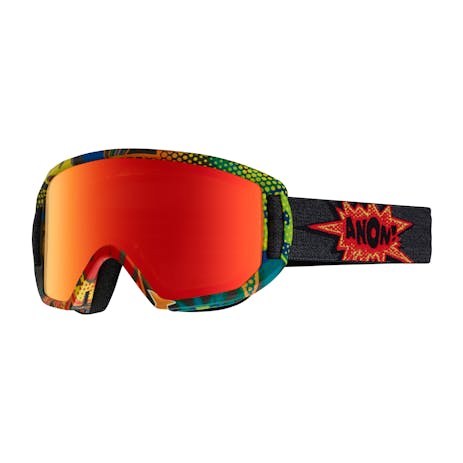 anon. Relapse Jr. MFI Youth Snowboard Goggle 2018 - Suckapunch / Red Amber