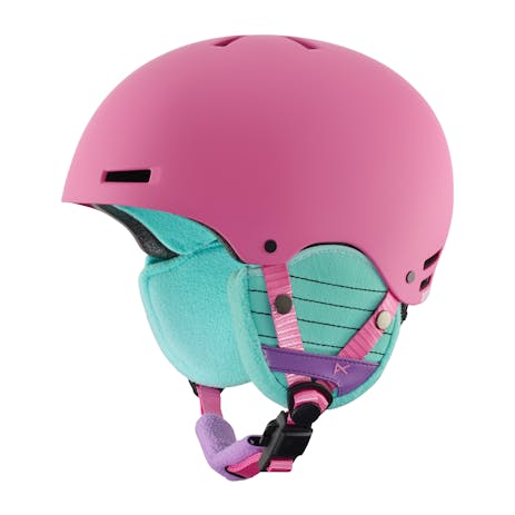 anon. Rime Youth Snowboard Helmet 2018 - Animal Trax / Pink