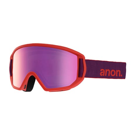 Anon Relapse Jr. MFI Kids’ Snowboard Goggle - Purple / Pink Amber
