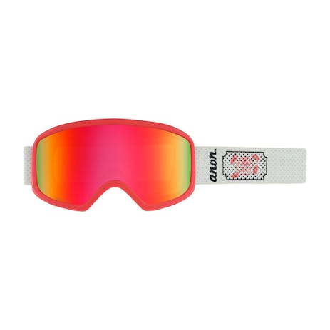Anon Deringer Women’s Asian Fit Snowboard Goggle 2020 - White Rose / Sonar Pink