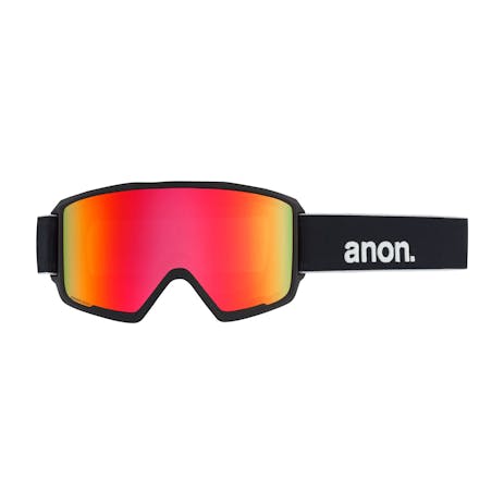 Anon M3 MFI Snowboard Goggle 2020 - Black / Sonar Red + Spare Lens