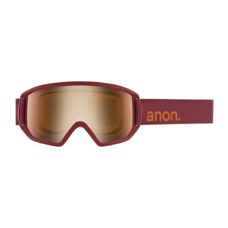 Anon Relapse MFI Snowboard Goggle 2020 - Maroon / Sonar Bronze + Spare Lens