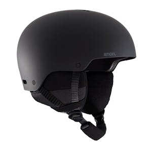 Anon Raider 3 Round FIt Snowboard Helmet 2024 - Black