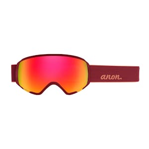 Anon WM1 MFI Asian Fit Women’s Snowboard Goggle 2020 - Ruby / Sonar Red + Spare Lens