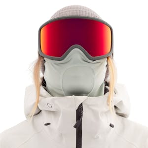 Anon Deringer MFI Women’s Snowboard Goggle 2021 - Grey / Perceive Sunny Red + Spare Lens