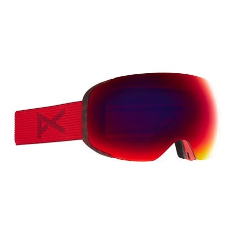 Anon M2 Asian Fit Snowboard Goggle 2021 - Red Tort / Perceive Sunny Red + Spare Lens