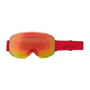 Anon M2 Asian Fit MFI Snowboard Goggle 2021 - Red Tort / Perceive Sunny Red + Spare Lens