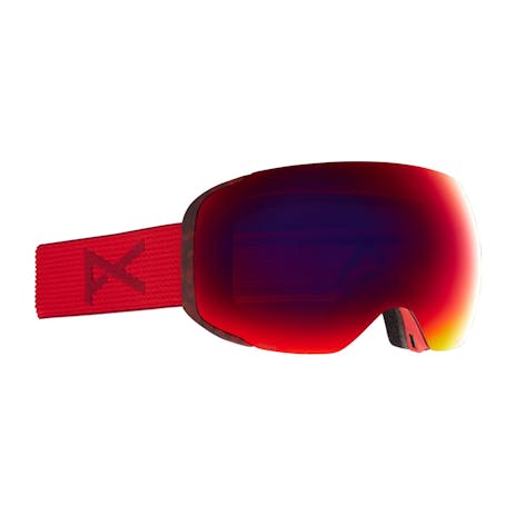 Anon M2 Asian Fit MFI Snowboard Goggle 2021 - Red Tort / Perceive Sunny Red + Spare Lens