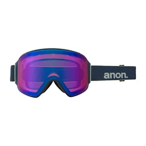 Anon M4 Cylindrical MFI Snowboard Goggle 2021 - Blue / Perceive Sunny Onyx + Spare Lens