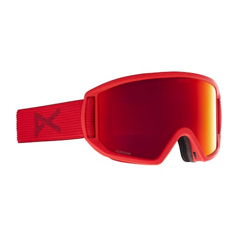 Anon Relapse MFI Snowboard Goggle 2021 - Red / Perceive Sunny Red + Spare Lens