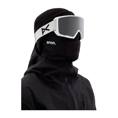 Anon M3 MFI Snowboard Goggle 2022 - White / Perceive Sunny Onyx + Spare Lens