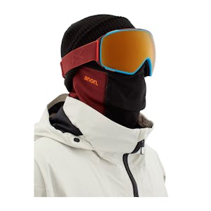 Anon M4 MFI Asian Fit Toric Snowboard Goggle 2022 - Maroon / Perceive Sunny Bronze + Spare Lens