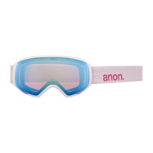 Anon WM1 MFI Women’s Snowboard Goggle 2022 - White / Perceive Cloudy Pink + Spare Lens