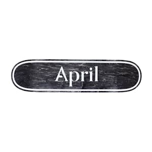 April OG Logo Invert Skateboard Deck