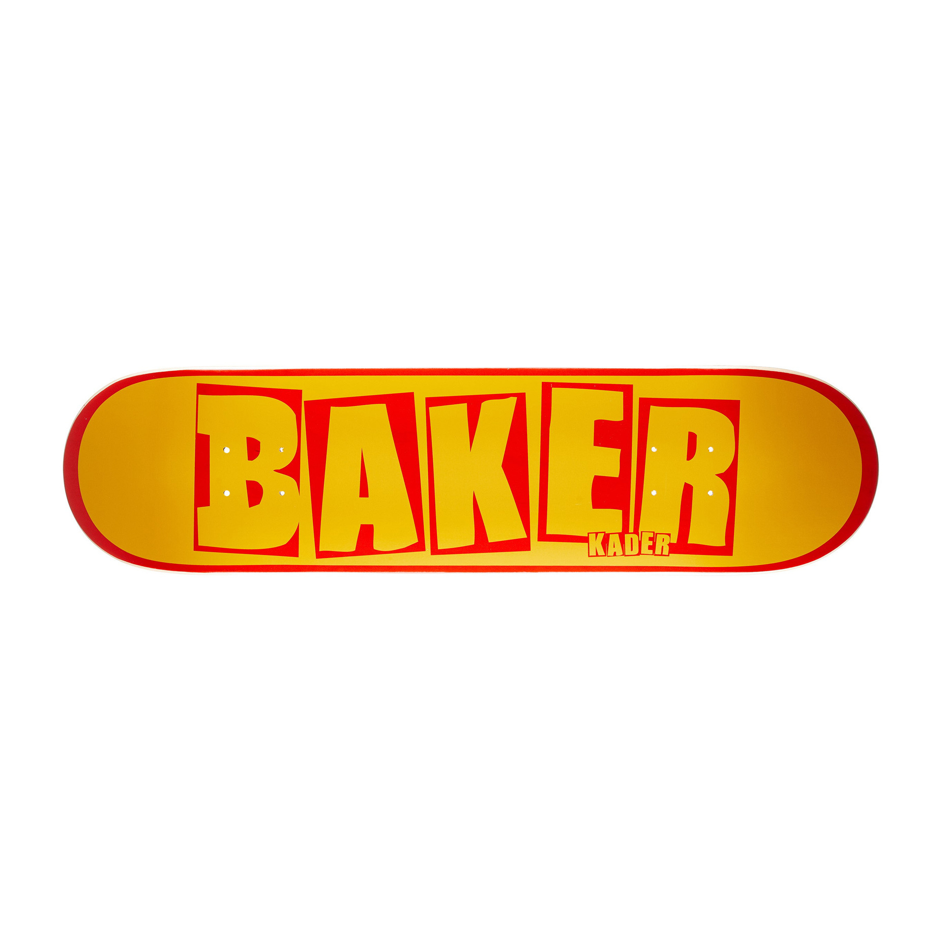 Baker Skateboard Deck Kader Sylla Yellow/Red 7.875" x 31.25"
