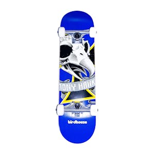 Birdhouse Tony Hawk Oversize Skull Mini 7.25” Complete Skateboard - Blue