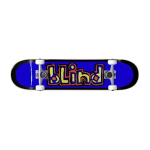 Blind OG Box Out 7.625” Complete Skateboard - Black/Blue