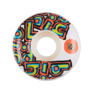 Blind OG Stacked 51mm Skateboard Wheels - White