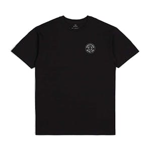 Brixton Crest II T-Shirt - Black/Pebble