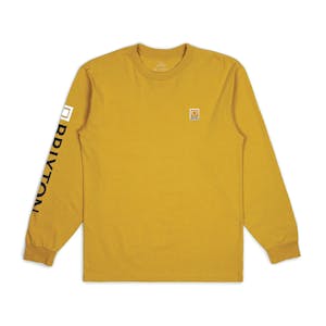 Brixton Beta II Long Sleeve T-Shirt - Golden Glow/Garment Dye