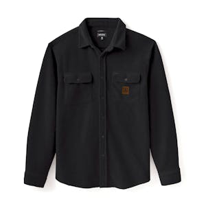 Brixton Bowery Lightweight Arctic Stretch Fleece Flannel Shirt - Black
