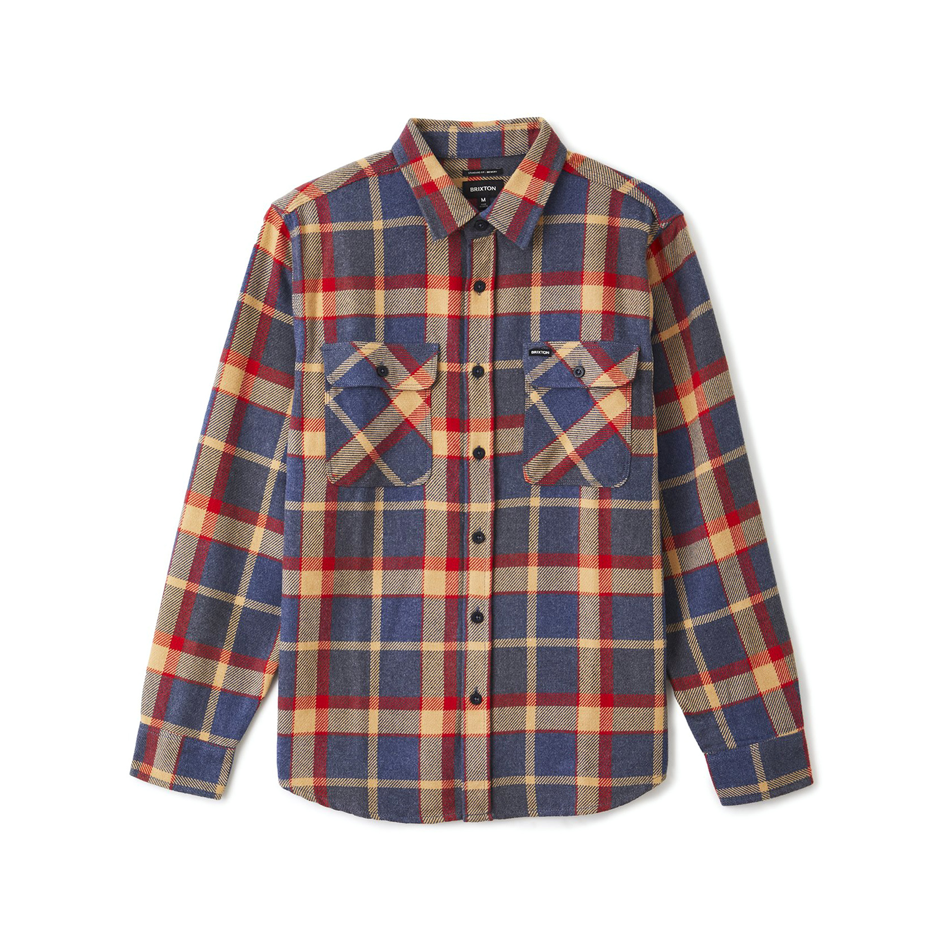 Brixton Bowery Flannel Shirt - Blue/Red | BOARDWORLD Store