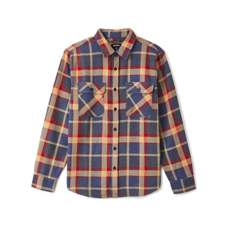 Brixton Bowery Flannel Shirt - Blue/Red