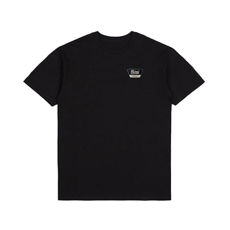 Brixton Linwood T-Shirt - Black/Off White/Dusty Blue
