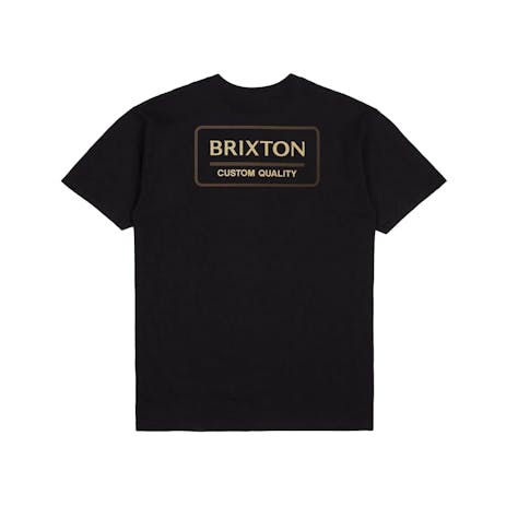 Brixton Palmer Proper T-Shirt - Black/Straw/Dark Earth