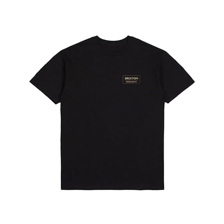 Brixton Palmer Proper T-Shirt - Black/Straw/Dark Earth