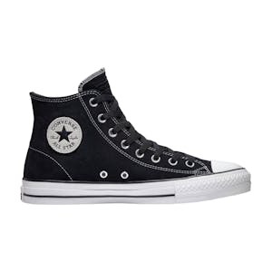 Converse CTAS Pro Hi Skate Shoe - Black/Black/White