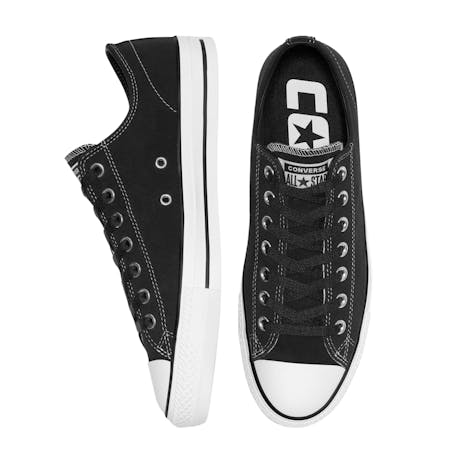 Converse CTAS Pro Low Skate Shoe - Black/Black/White
