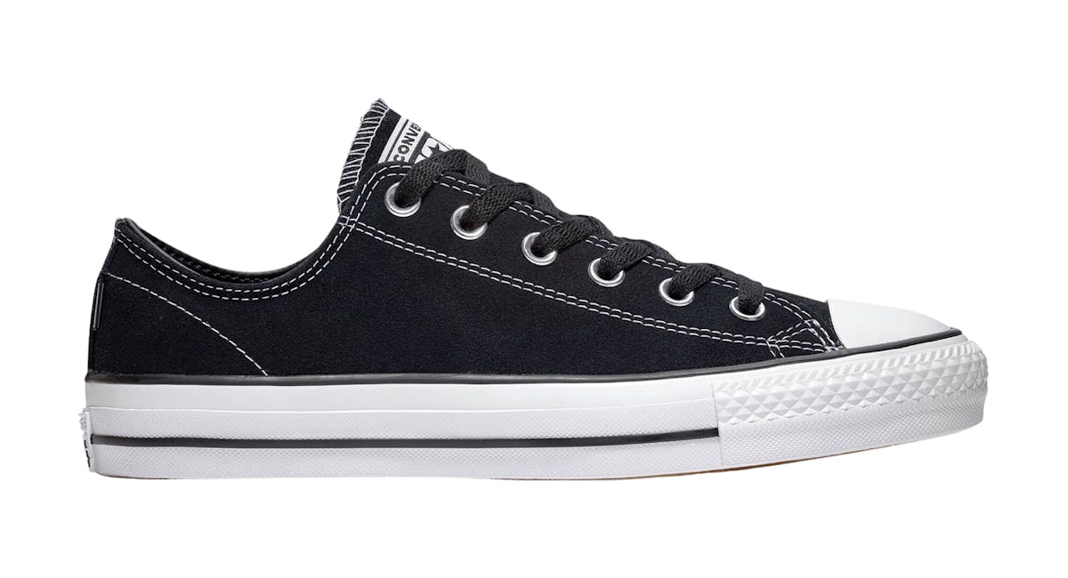 Converse Chuck Taylor All Star Pro Low Skate Shoe - Black/Black/White |  BOARDWORLD Store