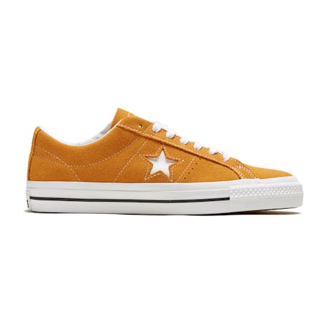 Converse One Star Pro Low Skate Shoe - Golden Sundial/White/Black
