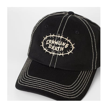 Crawling Death Contrast Stitch Hat - Black