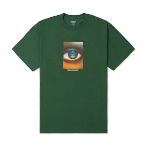 Crawling Death Eye Skull T-Shirt - Forest Green