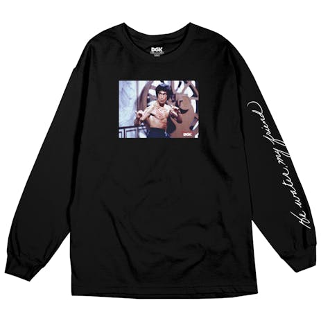 DGK x Bruce Lee Scratch Long Sleeve T-Shirt - Black